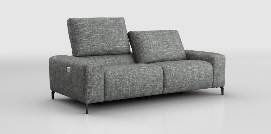 Montione - 3 seater sofa with 2 electric recliners